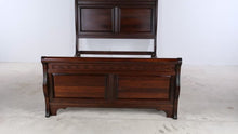 Load and play video in Gallery viewer, Urban Collections Queen Sleigh Bed Frame in Retreat Cherry Finish - Online Only
