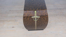 Load and play video in Gallery viewer, John Widdicomb Burled Wood Nightstand with Brass Hardware
