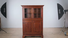 Load and play video in Gallery viewer, Rare Bob Timberlake One-Piece Lighted Pottery Cupboard by Lexington Furniture
