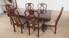 Load and play video in Gallery viewer, Royal Elm Double Pedestal Dining Set
