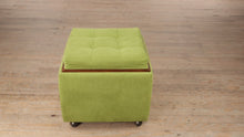 Load and play video in Gallery viewer, Green Leo Storage Ottoman by La-Z-Boy
