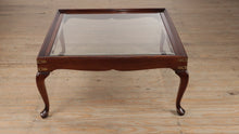 Load and play video in Gallery viewer, Mister Wilson&#39;s Coffee Table with Brass Banding - 38&quot; Sq
