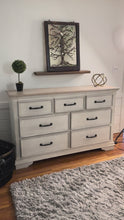 Load and play video in Gallery viewer, Ashley Furniture Millenium Collection 7 Drawer Dresser 64 Inch
