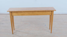 Load and play video in Gallery viewer, Solid Oak Slender Console Table with Tapered Legs
