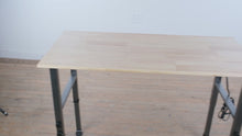 Load and play video in Gallery viewer, OLBRUS Adjustable Rubberwood Workbench with Power Outlet 48 Inch

