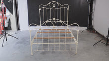 Load and play video in Gallery viewer, Vintage Wrought Iron Full Size Bed
