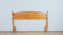 Load and play video in Gallery viewer, Adjustable Maple Wood Headboard with Queen or Full Size Settings + Metal Frame
