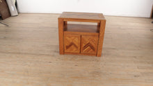 Load and play video in Gallery viewer, Small Oak Cabinet with Parquet Pattern
