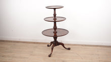 Load and play video in Gallery viewer, Triple Tiered Mahogany Display Table
