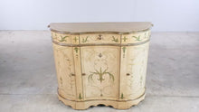 Load and play video in Gallery viewer, Hand Painted Bombe Sideboard Cabinet with Three Doors
