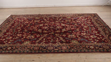 Load and play video in Gallery viewer, Merlot Rug with Black Border - 8&#39; x 11&#39;
