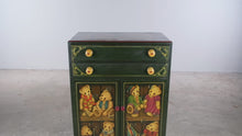 Load and play video in Gallery viewer, One-of-a-Kind Hand-Painted Teddy Bear Folk Art Cabinet
