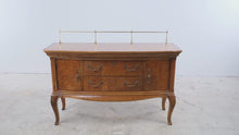 Load and play video in Gallery viewer, Thomasville Solid Wood Burl Dining Server Buffet
