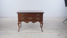 Load and play video in Gallery viewer, Traditional Solid Cherry Lowboy Chest with Queen Anne Legs
