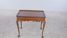 Load and play video in Gallery viewer, Kittinger Solid Cherry Tea Table with Dual Pull-Out Shelves
