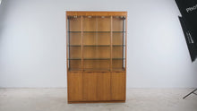 Load and play video in Gallery viewer, Vintage MCM Drexel Compatibles Illuminated Display Cabinet
