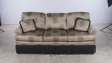 Load and play video in Gallery viewer, Swavelle Mill Creek Socotra Graystone Tiger Jacquard Upholstered Three-Seat Sofa
