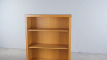 Load and play video in Gallery viewer, 5 Foot Tall Oak Bookcase with Adjustable Shelves

