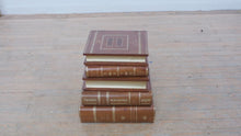 Load and play video in Gallery viewer, Maitland Smith Leather Bound Book Box Storage Table with Hidden Compartment
