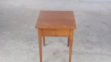 Load and play video in Gallery viewer, Vintage Solid Wood End Table Square Side Table Primitive Farmhouse Accent Table
