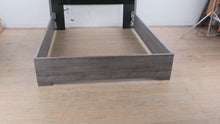 Load and play video in Gallery viewer, Fabelli Italia Gray Wood Queen Bed Frame with LED Headboard
