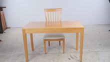 Load and play video in Gallery viewer, Stanley Furniture Maple Dining Table and Upholstered Chair Set
