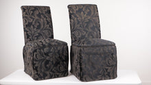 Load and play video in Gallery viewer, Pair of Black Parson Chairs
