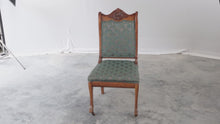 Load and play video in Gallery viewer, Antique Parlor Chair with Carved Back
