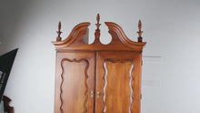 Load and play video in Gallery viewer, Statton Americana Philadelphia Style Cherry Secretary Desk Bookcase
