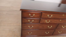 Load and play video in Gallery viewer, Henkel Harris Mahogany Chippendale Dresser - 124
