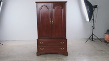 Load and play video in Gallery viewer, Colonial Furniture Company Solid Cherry Chifforobe Wardrobe Chest
