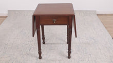 Load and play video in Gallery viewer, 19th Century Pembroke Side Table with Drawer
