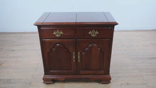 Load and play video in Gallery viewer, Stanley Furniture Solid Cherry Flip-Top Server
