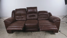 Load and play video in Gallery viewer, Ashley Stoneland Brown Power Reclining Sofa

