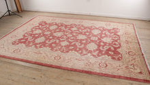 Load and play video in Gallery viewer, Large Soft Red Rug - Shorter Pile - 9&#39; x 12&#39;
