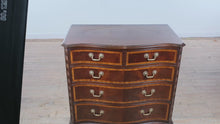 Load and play video in Gallery viewer, Hickory Furniture “American Masterpiece” Serpentine Front Oversized Nightstand

