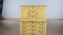 Load and play video in Gallery viewer, Sunshine French Provincial Gentleman&#39;s Chest - Huntley
