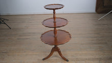 Load and play video in Gallery viewer, Triple Tiered Mahogany Hope Display Table
