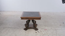 Load and play video in Gallery viewer, Slate Top Scroll Base Side Table
