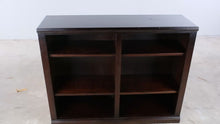 Load and play video in Gallery viewer, Traditional Dark Wood 6 Cube Bookcase Media Storage Cabinet
