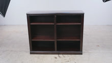 Load and play video in Gallery viewer, Hayneedle Dark Espresso Wood Adjustable Bookcase with Six Open Shelves
