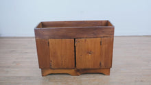 Load and play video in Gallery viewer, Antique Rustic Wood Dry Sink with Double Doors
