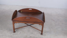 Load and play video in Gallery viewer, Drexel Heritage Signers Collection Mahogany Butler's Tray Coffee Table
