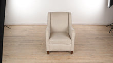 Load and play video in Gallery viewer, Modern Tall Arm Chair with Nail Head Trim
