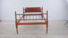 Load and play video in Gallery viewer, Antique 3/4 Size Jenny Lind Spindle Bed
