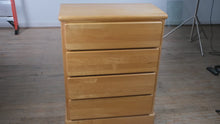 Load and play video in Gallery viewer, New London Maple 4-Drawer Chest of Drawers
