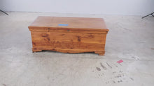 Load and play video in Gallery viewer, Solid Cedar Blanket Chest with Lock and Side Handles
