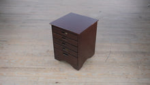 Load and play video in Gallery viewer, Crate &amp; Barrel “Clipper” Rolling Game Table – Multi-Game Storage Cabinet
