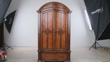 Load and play video in Gallery viewer, Traditional Burl Wood Armoire Entertainment Cabinet and Office Storage
