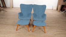 Load and play video in Gallery viewer, Pair of MCM Acantha Lounge Chairs and Ottomans
